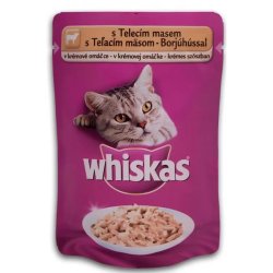 Whiskas Alutasakos  Krémes Borjúhússal 100g