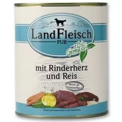 Landfleisch Dog Konzerv Marhaszív-Rizs, 800g