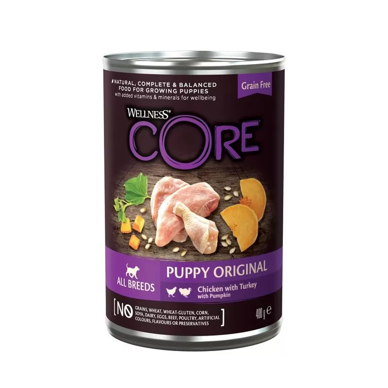 Wellness Core 95 Dog konzerv Puppy 400g