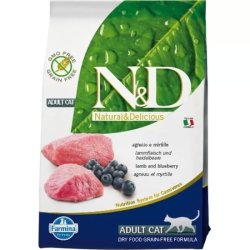 N&D Grain Free Cat bárány&áfonya 300g