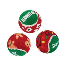 KONG Játék Holiday SquakAir Balls 6db M