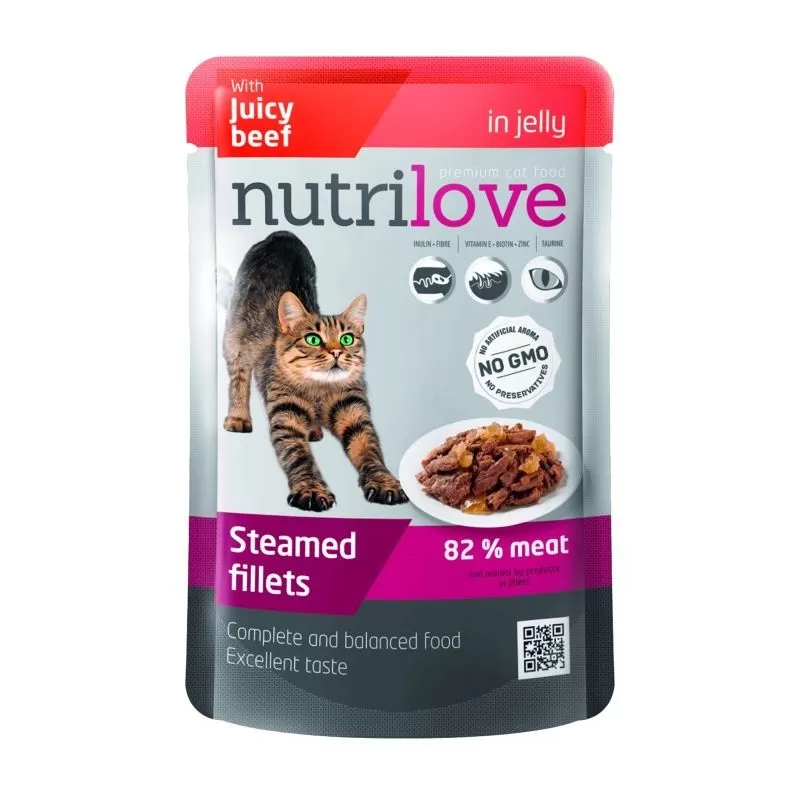 Nutrilove cat alutasak NMP aszpikos marha 85gr
