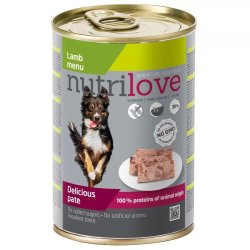 Nutrilove dog konzerv paté bárány 400gr