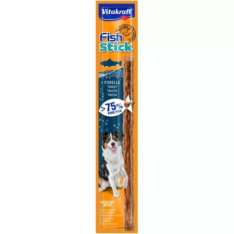 Vitakraft Fish Stick Kutya Jutalomfalat Pisztráng 1db 12g