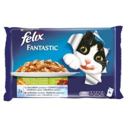 Felix Fantastic Alutasakos Multipack 4x100g Húsos Válogatás Zöldségekkel Aszpikban