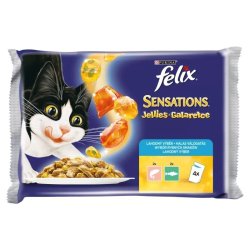 Felix Sensation Alutasakos Multipack 4x100g Halas Válogatás Aszpikban