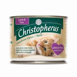 Christopherus Cat konzerv Adult Bárány és pulyka 200g