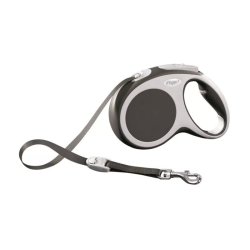 Flexi Vario S 5m Szalagos Szürke 15kg-Ig