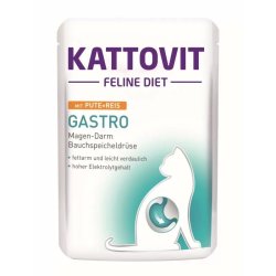 Kattovit Cat Alutasakos Gastro Pulyka+Rizs 85g