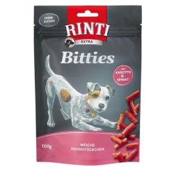 Rinti Dog Jutalomfalat Mini Bits Répa&spenót 100g