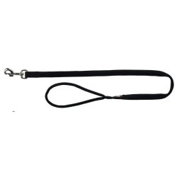Trixie Póráz Comfort Soft XXS–S: 1.20 m/13 mm, Fekete