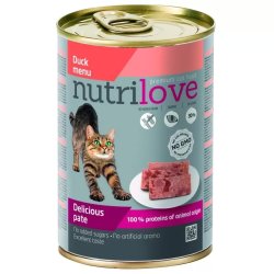 Nutrilove cat konzerv paté kacsa 400gr