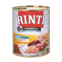 Rinti Dog Kennerfleisch Konzerv Junior Csirke 800g