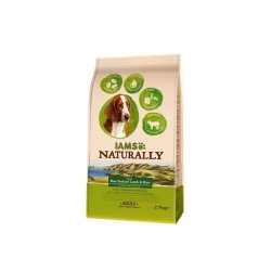 Iams Naturally Dog Felnőtt Kutyaeledel Bárányhússal 2,7Kg