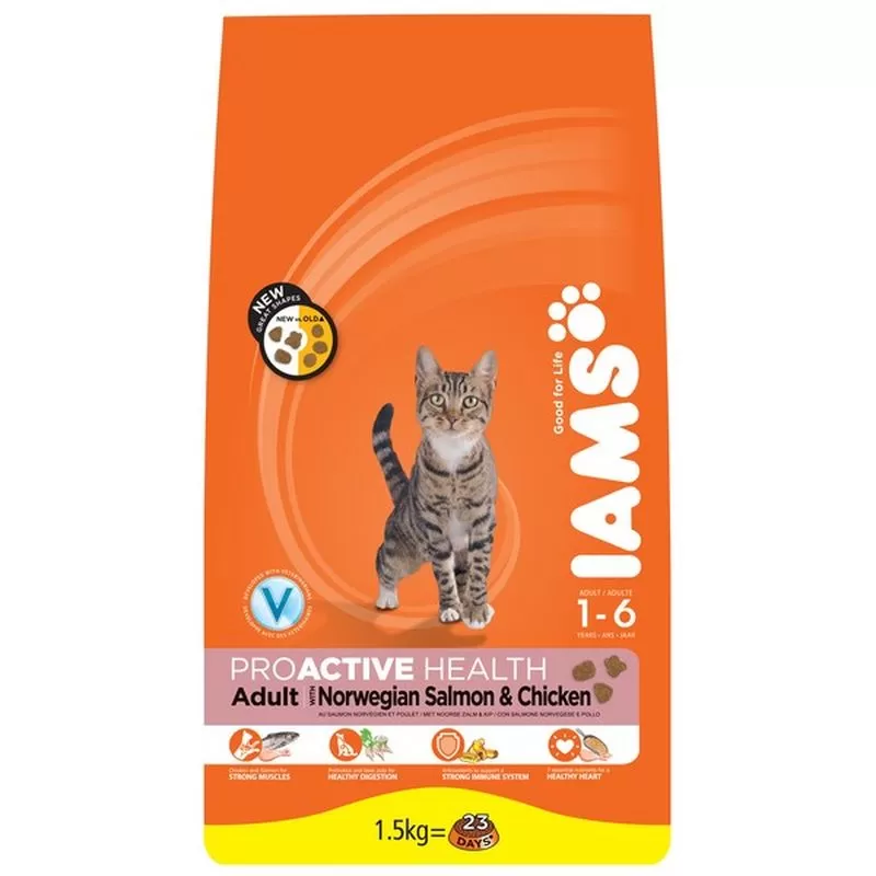 Iams Cat Adult Salmon 1,5kg