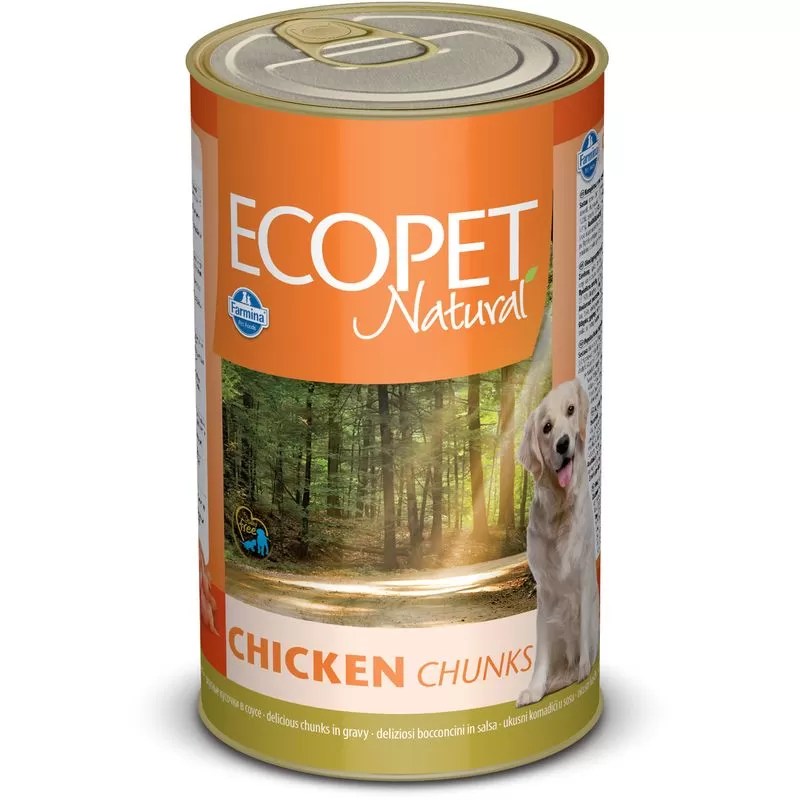 Ecopet Natural Konzerv Kutyáknak Csirkés, 1250gr