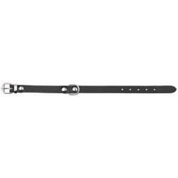 Trixie Nyakörv Basic Bőr XS 19-24cm/12mm Fekete