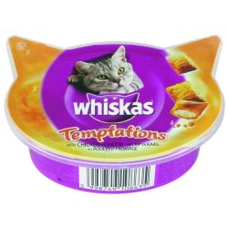 Whiskas Jutalomfalat Temptations Csirke-Sajt 60g