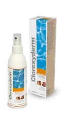 Clorexyderm Oldat Spray 200 ml - bőrfertőtlenítő kutyáknak, macskáknak