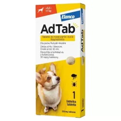 AdTab rágótabletta közepes testű kutyáknak (>5,5-11 kg) 225mg