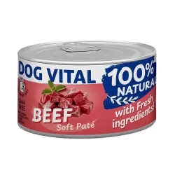 Dog Vital konzerv 100% Natural Soft Paté Beef - marha 150g