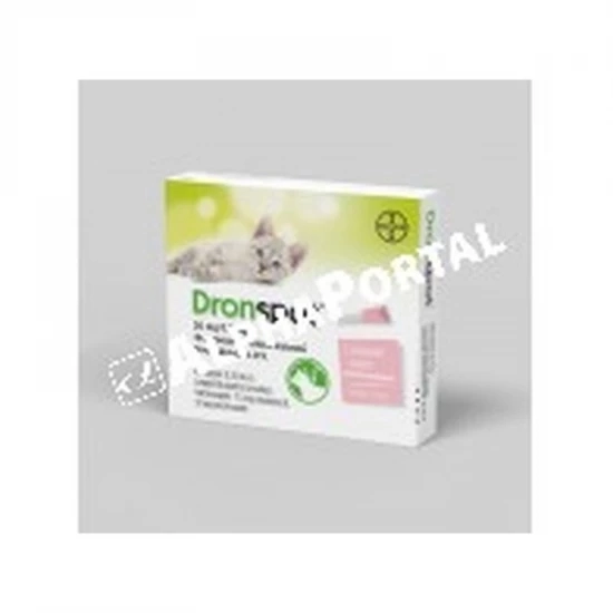 Dronspot 30 mg/7,5 mg féreghajtó rácsepegtető oldat kistestű macskáknak 2x