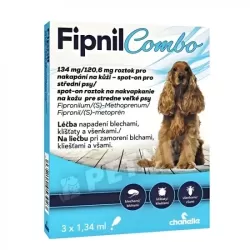 Fipnil combo 134 mg /120,60 mg rácsepegtető oldat közepes testű kutyáknak 3x