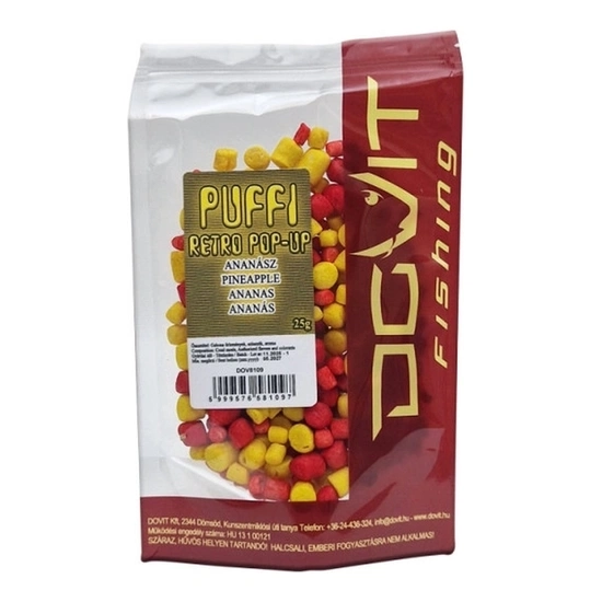Dovit Puffi - Retro Pop-Up - Ananász  25g