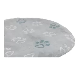 Trixie Párna Kissen Jimmy Soft, puha plüss, ovális, 54 × 35 cm, világosszürke
