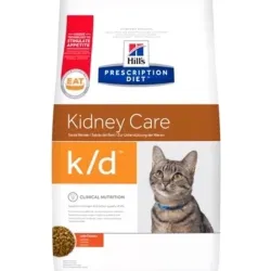 Hills PD Feline K/D 400 g Tonhal - krónikus vese- és szívelégtelenség; urát és cisztin h